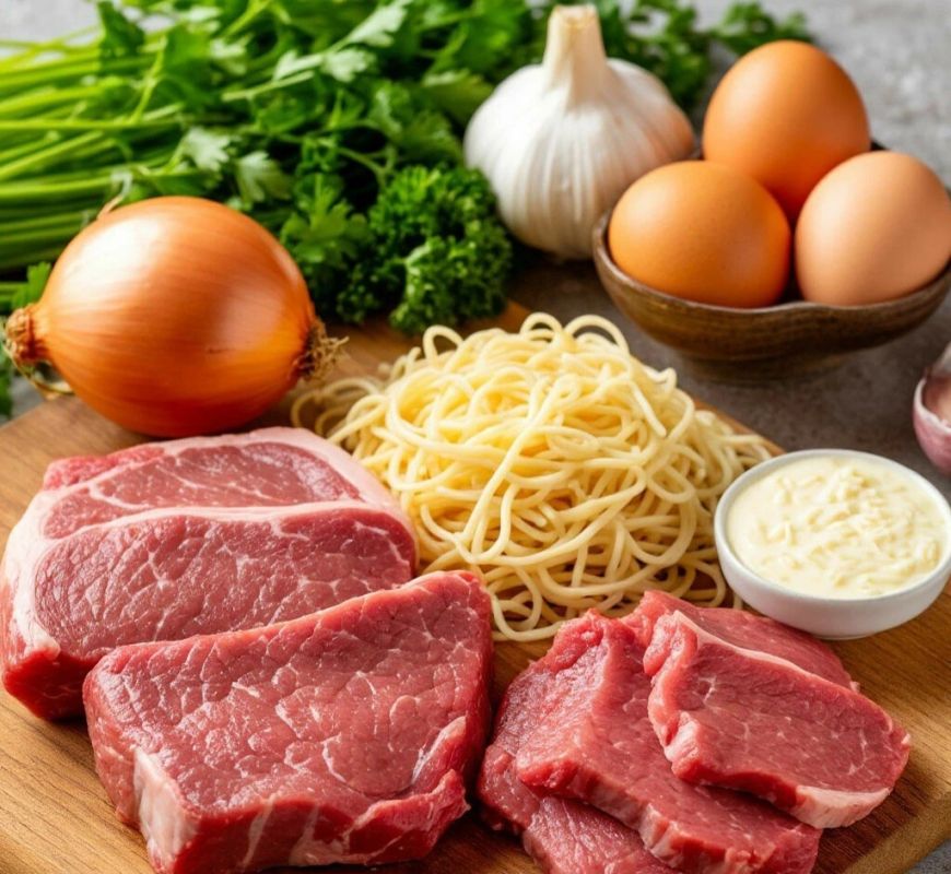 Как приготовить питательные котлеты по-флотски с секретом: вермишель внутри