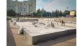 В фонтане на площади Партизан в Брянске бетонируют стяжку