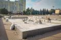 Фонтан на площади Партизан в Бряске начали бетонировать