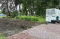 В Бежице ремонтируют сквер Металлургов