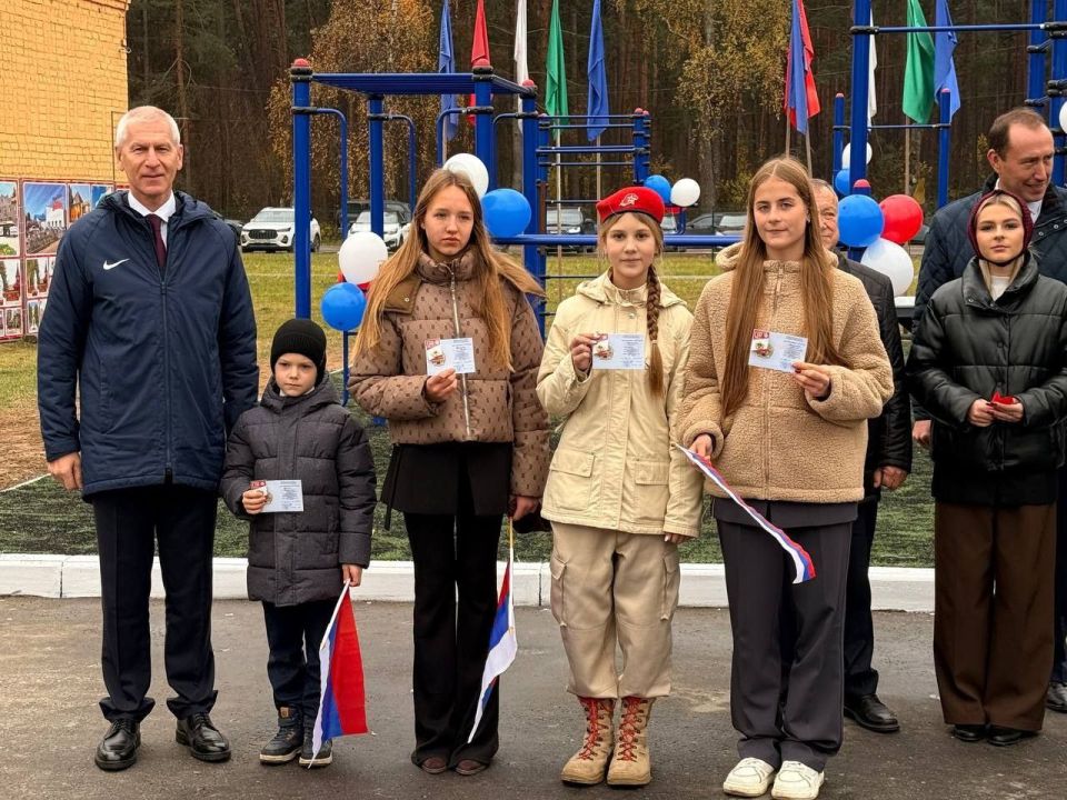 Олег Матыцин открыл новую спортивную площадку в городе Жуковка