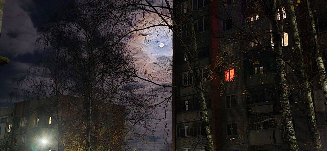 На темном вечернем небе сегодня, 5 ноября, безоблачно, так что жители Брянской области любуются диском луны На темном вечернем небе сегодня, 5 ноября, безоблачно, так что жители Брянской области любуются диском луны