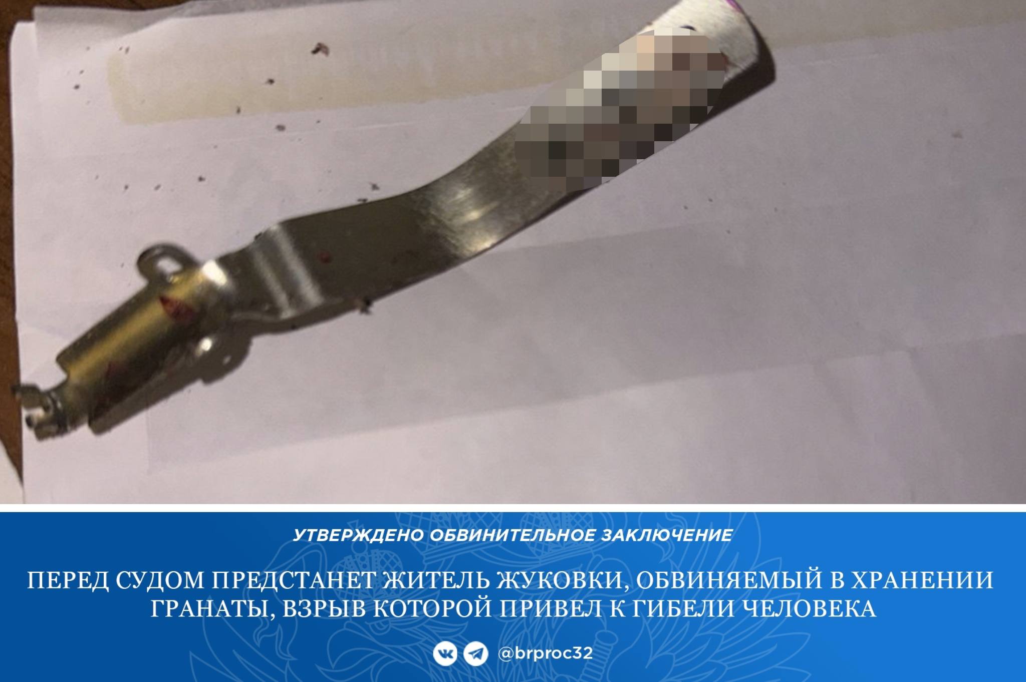 Хранение гранаты привело к трагедии в Жуковке