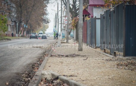 В Бежицком районе продолжается ремонт улицы Камозина