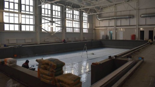 В Клетне близится к завершению масштабный и современный спортивно-оздоровительный комплекс с бассейном, возводимый в соответствии с федеральной программой «Спорт – норма жизни»