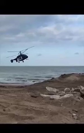 Опубликовано видео крушения вертолета в Дагестане, жертвами которого стали пять человек