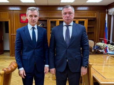 Марат Хуснуллин: Провел рабочую встречу с губернатором Смоленской области Василием Николаевичем Анохиным