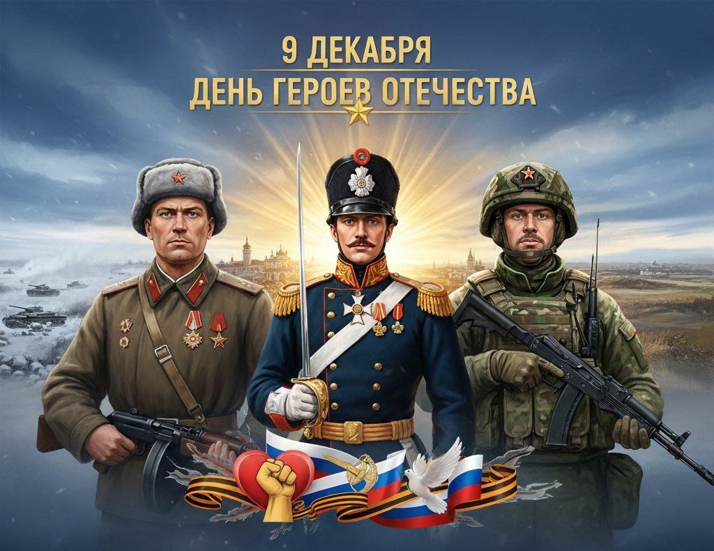 Игорь Шевелёв: Сегодня, 9 декабря, мы отмечаем День Героев Отечества — день, когда мы чтим тех, кто своим мужеством и самоотверженностью защищал нашу страну в разные эпохи