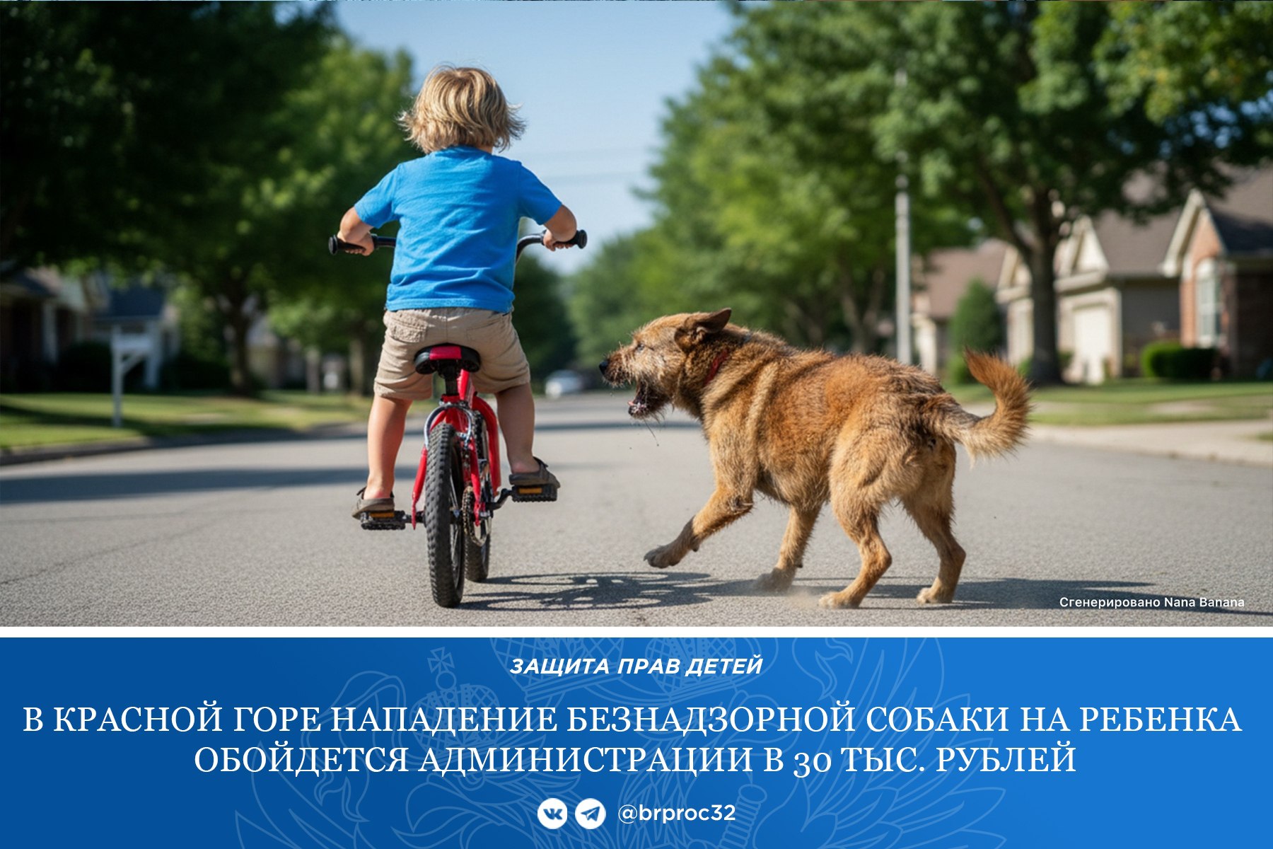 Прокуратура Красногорского района провела проверку по обращению местной жительницы о нападении безнадзорной собаки на ее сына, 2015 года рождения