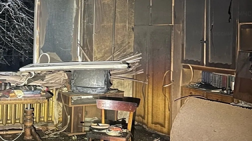 В Сельцо ночью произошел пожар в квартире на 2-м этаже 5-этажного дома по улице Мейпариани