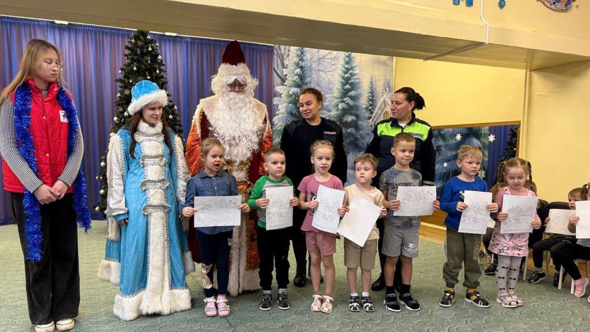 Транспортная полиция провела новогодние уроки безопасности в Унече