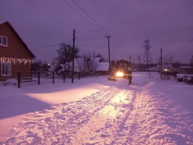 Информация о работе снегоуборочной техники в Клетнянском районе