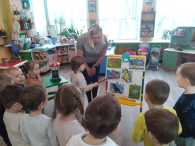 Продолжать знакомство детей с зимующими птицами, их особенностями жизни в зимний период