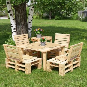 Складная мебель из паллет: идеальное решение для дачи в летний период