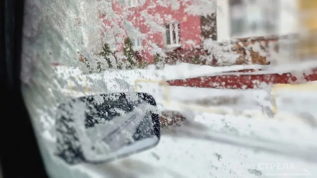 На Брянск сегодня утром, 16 февраля, обрушилась метель