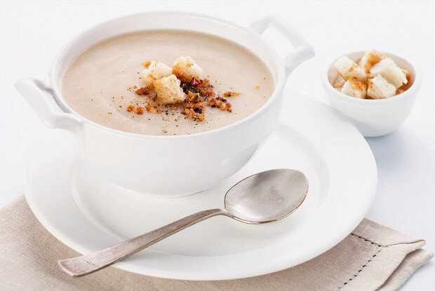 Суп рыбный с фасолью