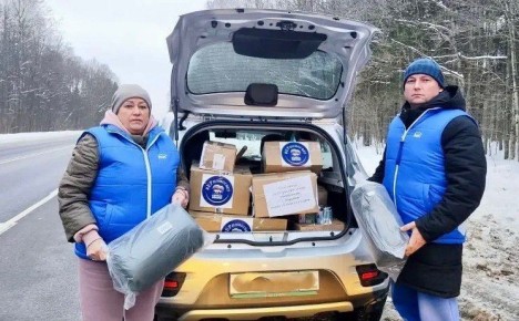 Состоялась передача очередной партии гуманитарной помощи для военнослужащих, участвующих в специальной военной операции