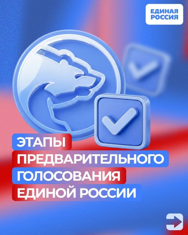 С 25 по 31 мая пройдет предварительное голосование Единой России