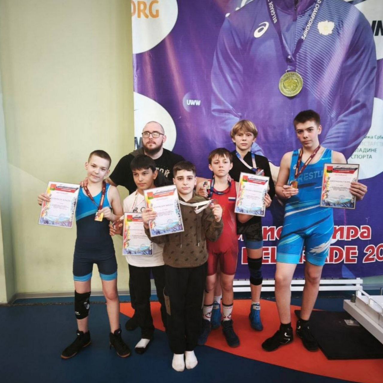 Воспитанники Дворца единоборств им. Артема Осипенко выступили на чемпионате и Первенстве Брянской области по спортивной борьбе