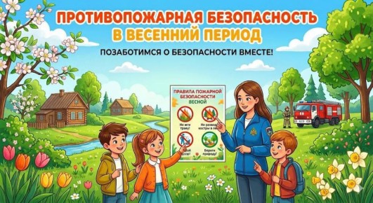 С наступлением весны и установлением теплой погоды возрастает риск возникновения пожаров