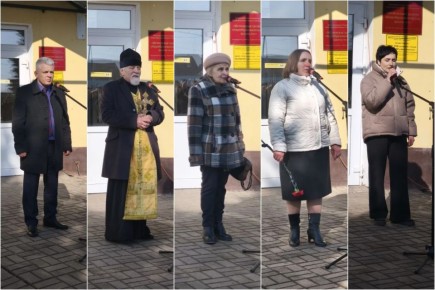 Мемориальную доску погибшему участнику СВО открыли на здании МБОУ «Мглинская СОШ № 1»