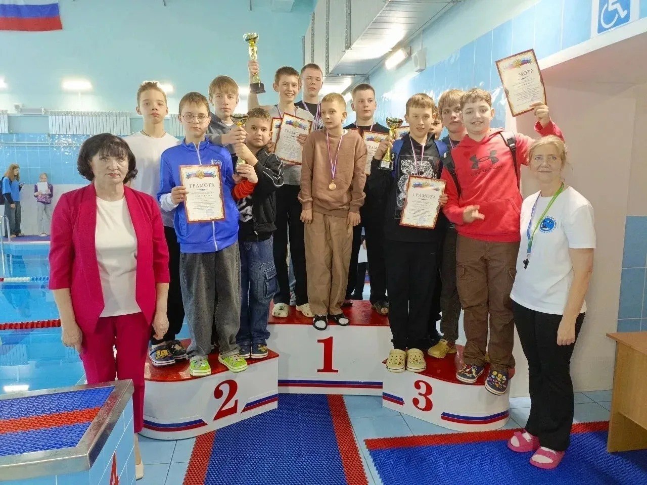 Спортсмены отделения Плавания ФСК "Олимп" г. Дятьково успешно выступили в открытом турнире по плаванию Спортсмены отделения Плавания ФСК "Олимп" г. Дятьково успешно выступили в открытом турнире по плаванию