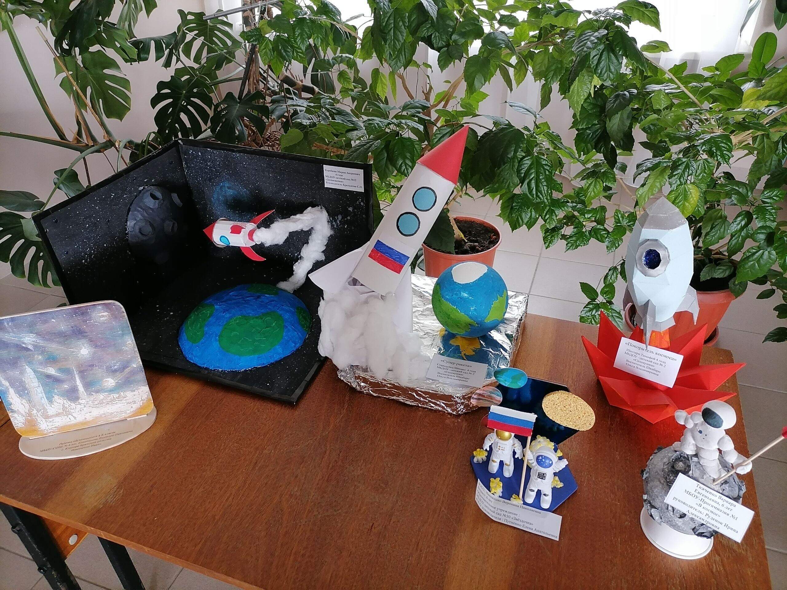 С 6 по 12 апреля в детской библиотеке проходит удивительная выставка творческих работ "Космический полет", посвященная Дню космонавтики С 6 по 12 апреля в детской библиотеке проходит удивительная выставка творческих работ "Космический полет", посвященная Дню космонавтики