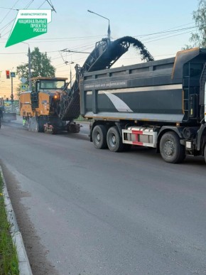 В рамках национального проекта «Инфраструктура для жизни» в Бежицком районе Брянска ведется капитальный ремонт улицы Литейной