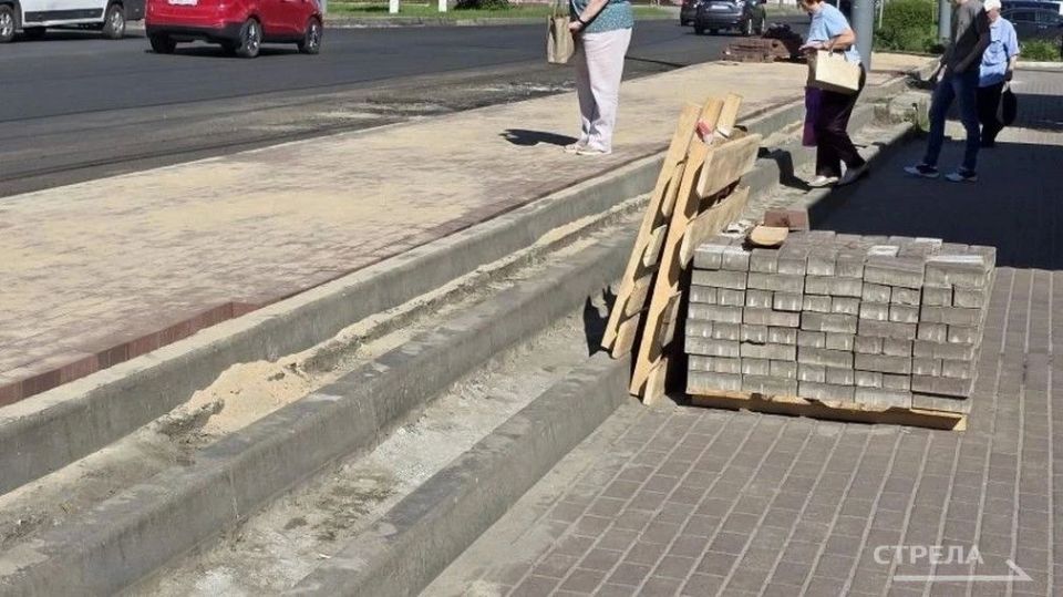 В Советском районе города Брянска продолжается ряд работ по благоустройству улицы Красноармейской