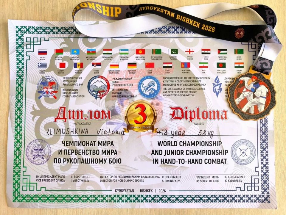 Брянская спортсменка стала призером Чемпионата мира по рукопашному бою Брянская спортсменка стала призером Чемпионата мира по рукопашному бою