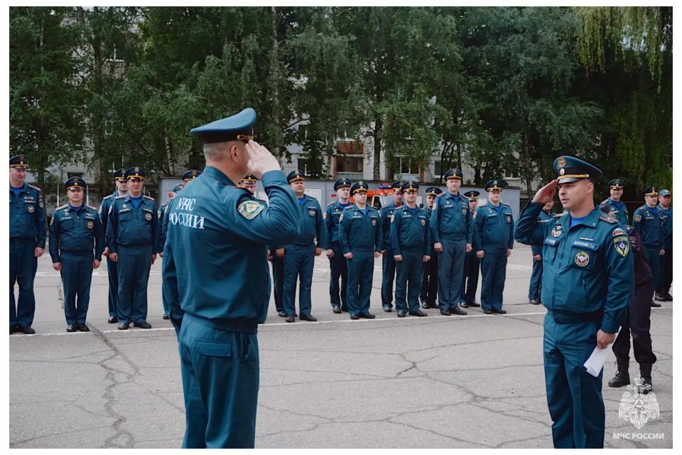 Фоторепортаж с пожарно-тактического учения в Брянском филиале Орловского юридического института МВД России