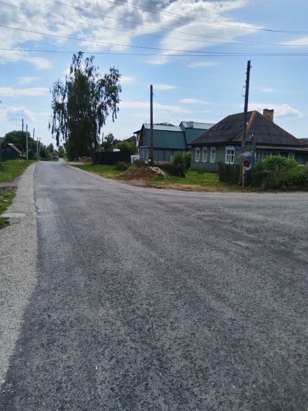 Завершены работы по капитальному ремонту дороги по ул.Зеленая с.Скрябино Завершены работы по капитальному ремонту дороги по ул.Зеленая с.Скрябино