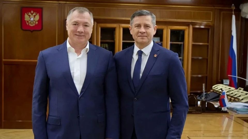 Врио Губернатора Брянской области Егор Ковальчук встретился с заместителем председателя правительства России Маратом Хуснуллиным