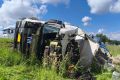 Огнеборцы ликвидировали последствия ДТП на А-240