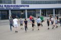 Юные спортсмены Брянска утро начали с зарядки