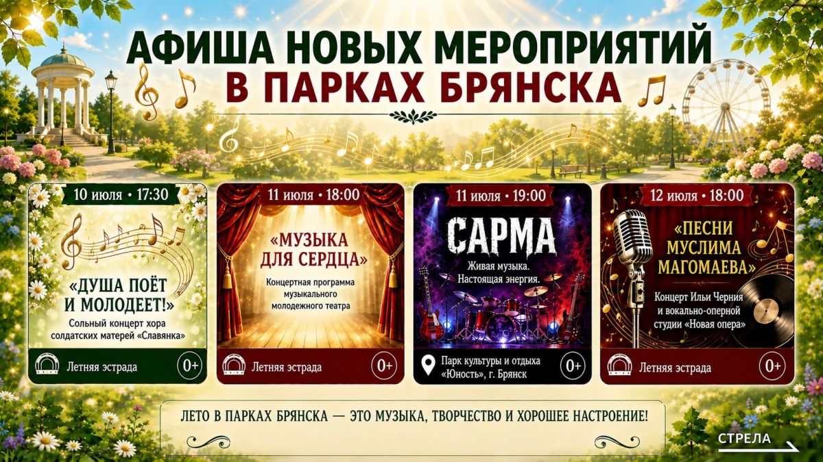 Лето в самом разгаре, а значит — самое время выбраться на свежий воздух, послушать музыку, потанцевать, зарядиться настроением и провести выходные не дома, а в хорошей компании