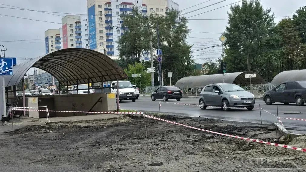 В Брянске продолжается обновление участка улицы Красноармейской