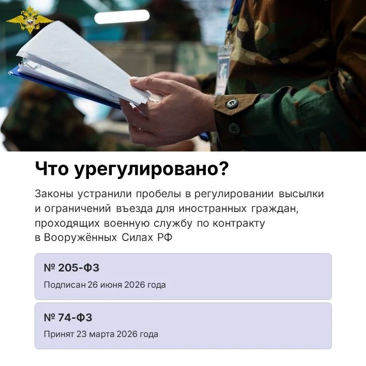 Президентом Российской Федерации 26 июня 2026 года подписан Федеральный закон № 205-ФЗ Президентом Российской Федерации 26 июня 2026 года подписан Федеральный закон № 205-ФЗ
