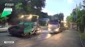 На улице Калинина в Брянске идёт капитальный ремонт: 60 тысяч квадратных метров нового асфальта, 12 остановочных комплексов, освещение и светофоры
