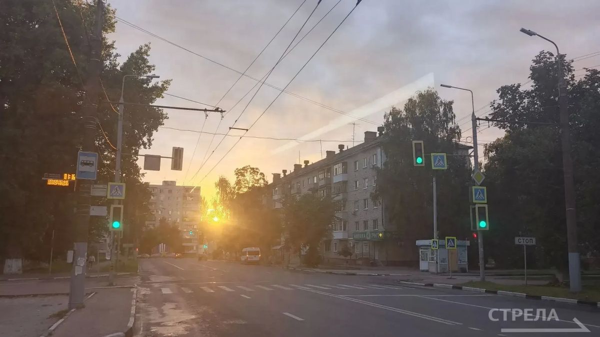 Закат над Брянском сегодня Закат над Брянском сегодня