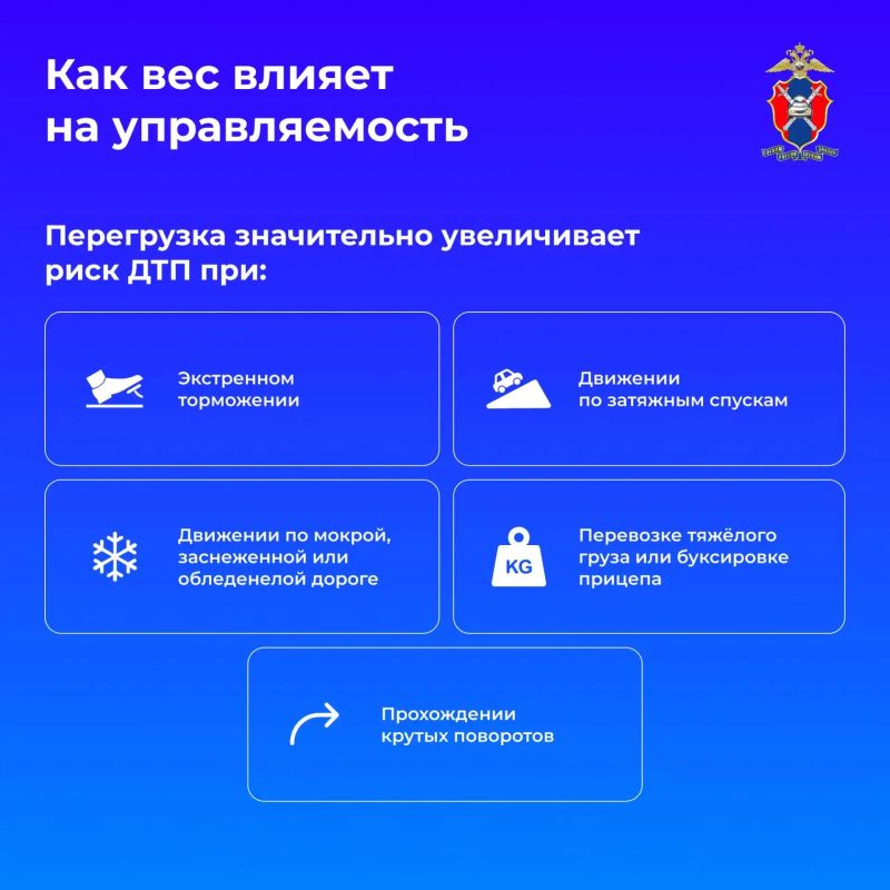 Как груз влияет на управление автомобилем – рассмотрим сегодня в карточках Как груз влияет на управление автомобилем – рассмотрим сегодня в карточках