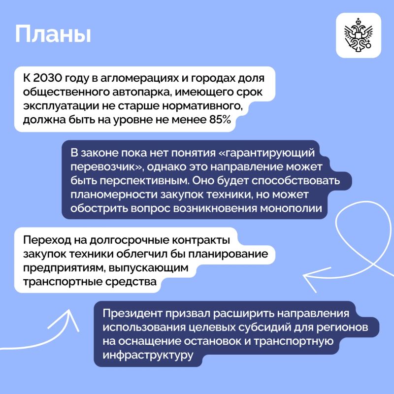 Владимир Путин провел заседание Президиума Госсовета по вопросам развития общественного транспорта Владимир Путин провел заседание Президиума Госсовета по вопросам развития общественного транспорта