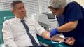 Врио губернатора совершил первую донацию на Брянской станции переливания