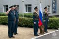 Фоторепортаж с торжественного построения в преддверии Дня Государственного флага Российской Федерации