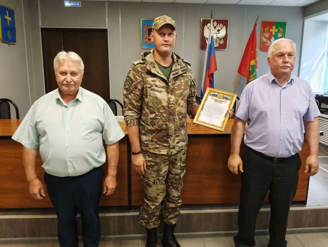Благодарность военным за отличную службу