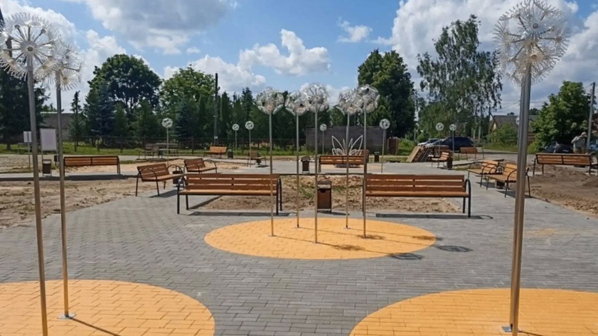 В селе Коржовка-Голубовка провели работы по благоустройству общественного пространства