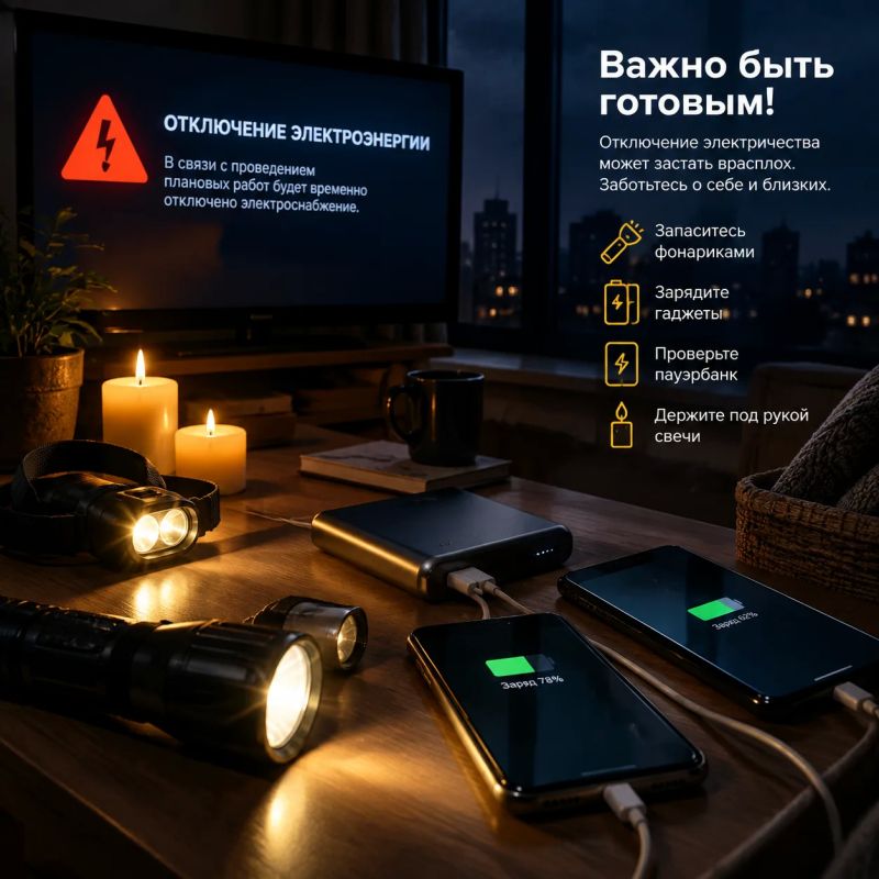 Свет будут отключать по всему Брянску и области с 5 по 11 октября