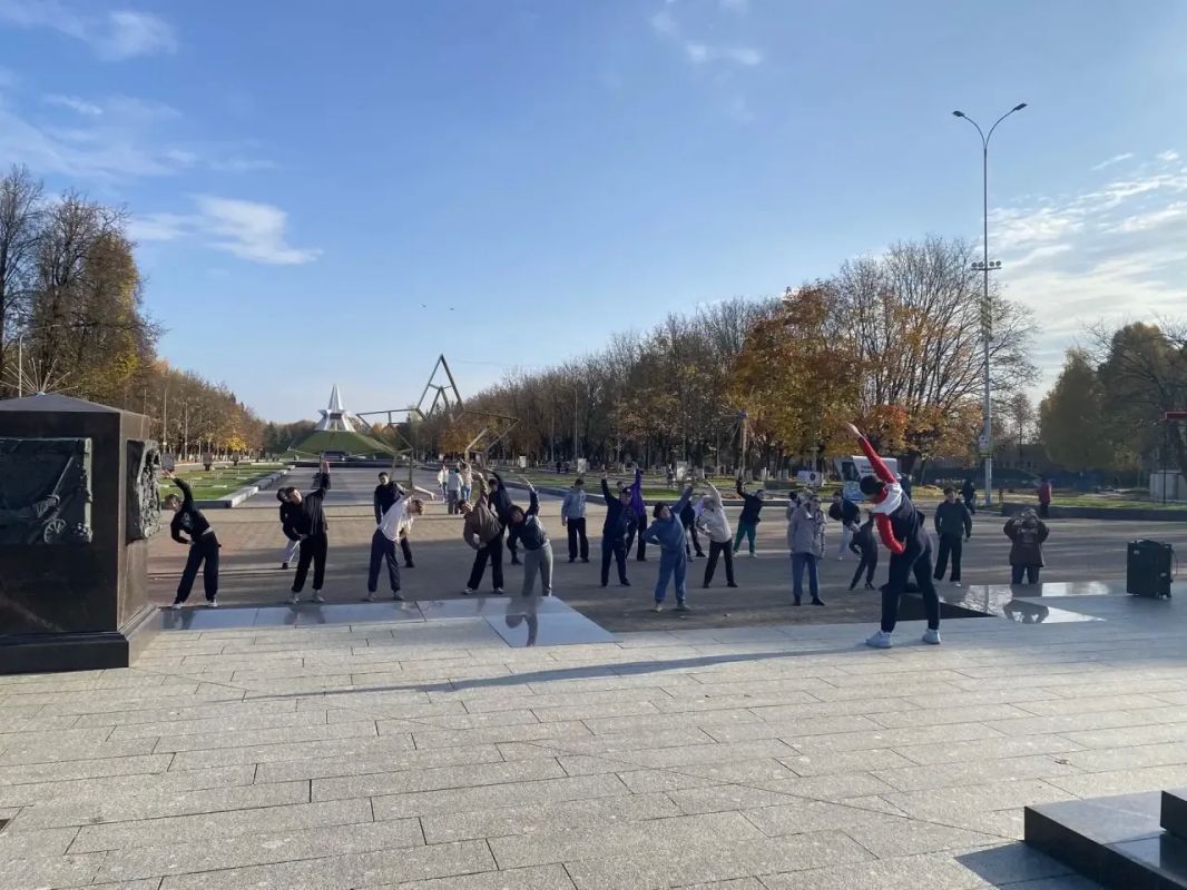 Заряд бодрости на Кургане бессмертия! Заряд бодрости на Кургане бессмертия!