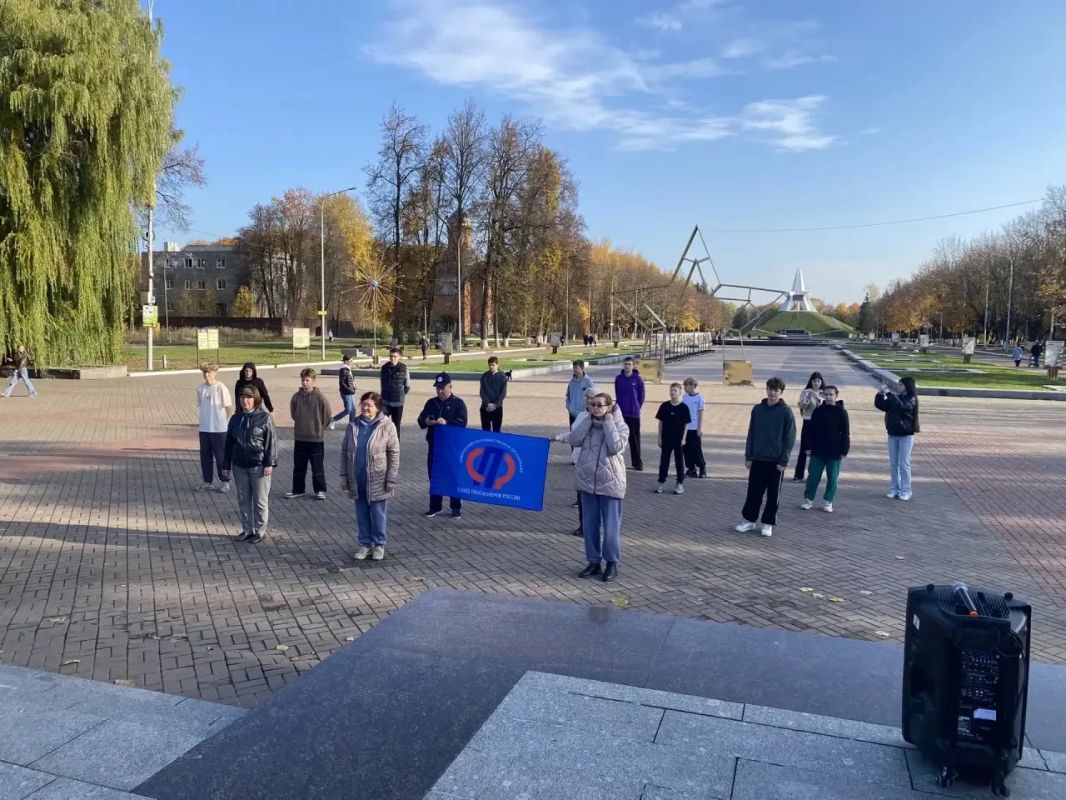 Заряд бодрости на Кургане бессмертия! Заряд бодрости на Кургане бессмертия!