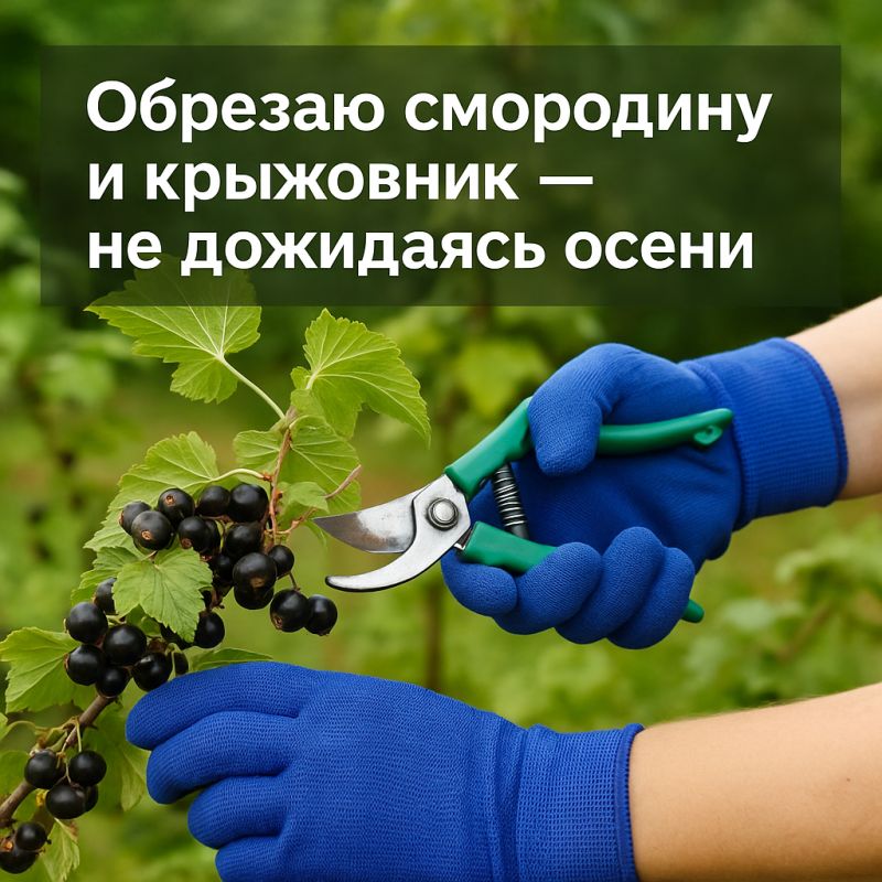 Почему август — идеальное время для обрезки смородины и крыжовника
